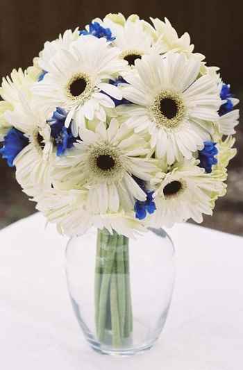 IdÃ©es bouquet blanc et bleu