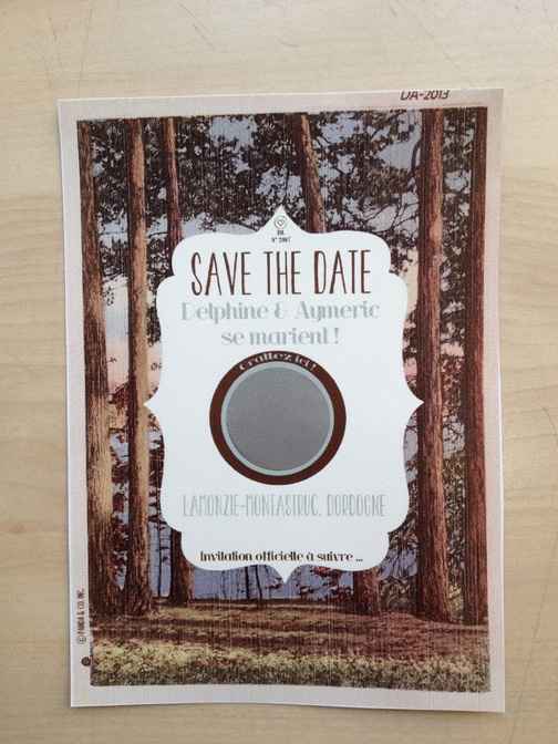 Save the date à gratter !