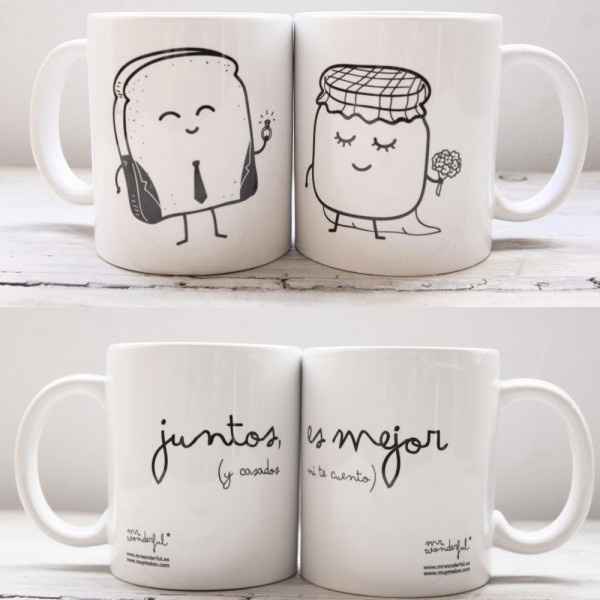 Tasses de mariés