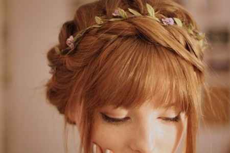 Coiffures de mariée champêtre, vintage et bohème