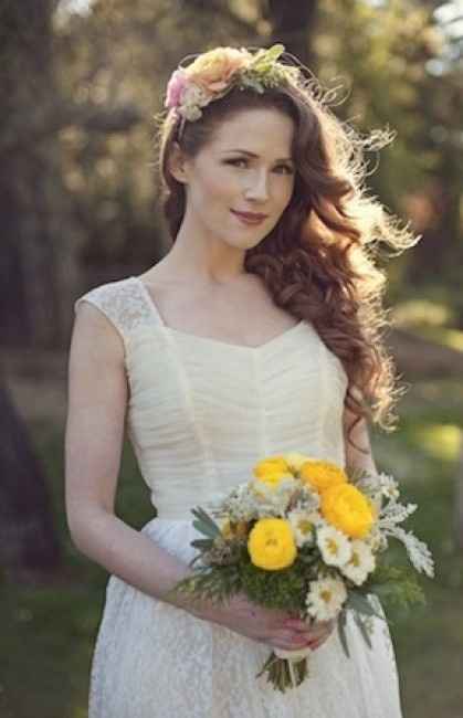 Qui portera une couronne de fleurs ?