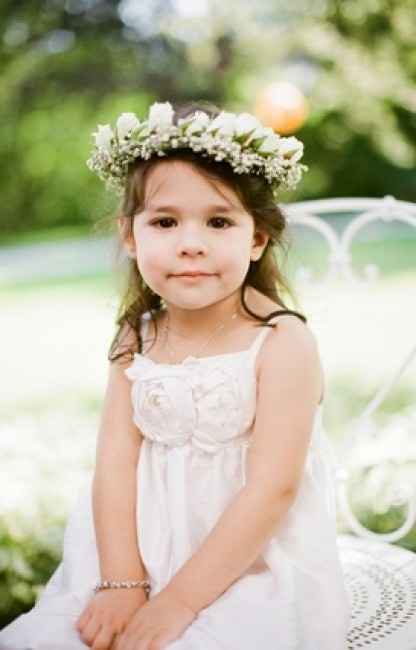 Couronne de fleurs pour petite fille