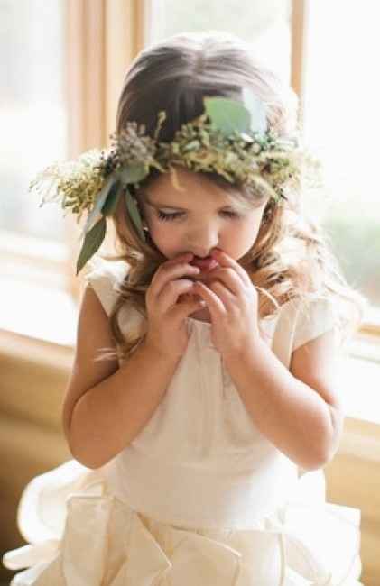 Couronne de fleurs pour petite fille