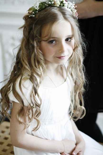 Couronne de fleurs pour petite fille