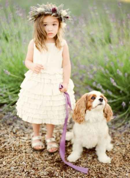 Couronne de fleurs pour petite fille
