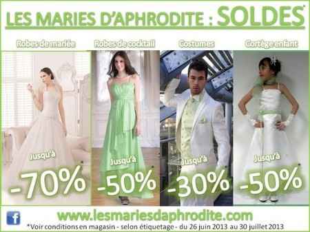 C'est les soldes chez les mariés d'aphrodite !!!