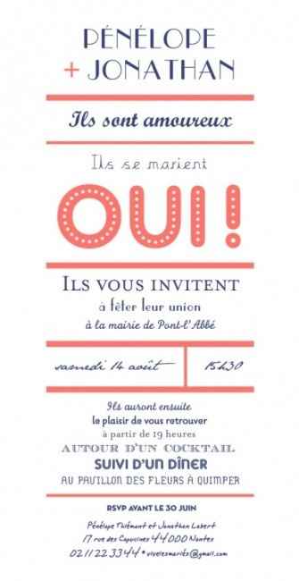 Le faire-part