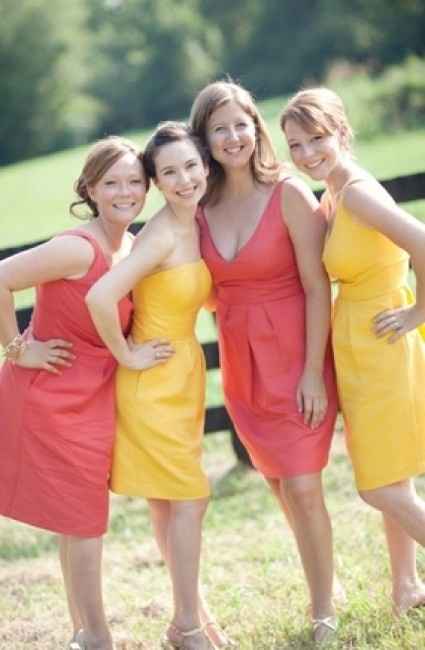 Dress code de couleur pour vos demoiselles d'honneur