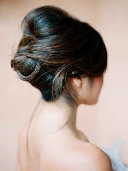 Chignon avec volume