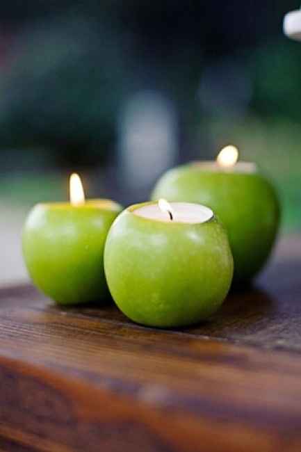 Bougies pommes vertes