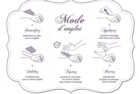 Mode d'emploi du tattoo éphémère
