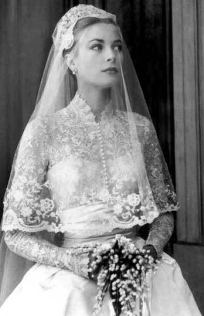 Grace Kelly en 1956, une robe signée Helen Rose