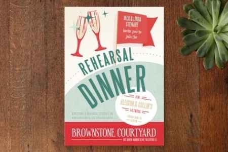 Inspiration graphique pour faire part sur le thème du cocktail