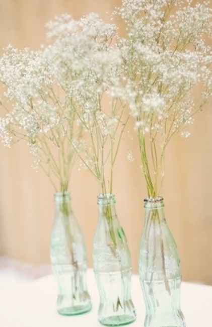 Décoration avec gypsophile