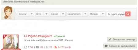 Moteur de recherche de contacts dans les forums