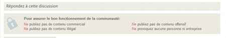 Avis aux pros : la pub est interdite dans nos forums !
