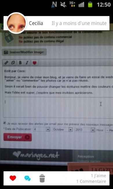 Mode d'emploi pour liker et commenter une photo sur wedshoots