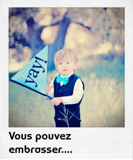 Vous pouvez embrasser la mariée...