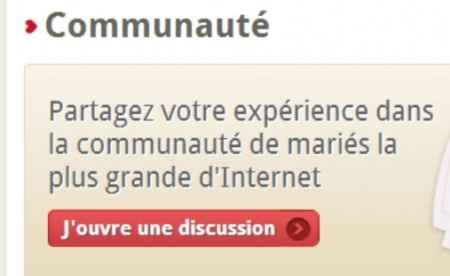 Option 1 pour ouvrir une discussion dans notre communauté