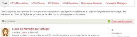 Autre option pour ouvrir une discussion