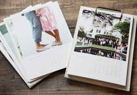 Célébrez votre première année de mariage en confectionnant un joli calendrier à partir de vos photos