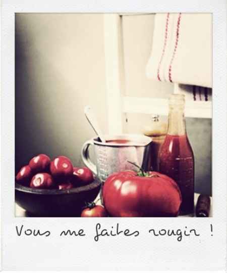 Vous me faites rougir ce matin !