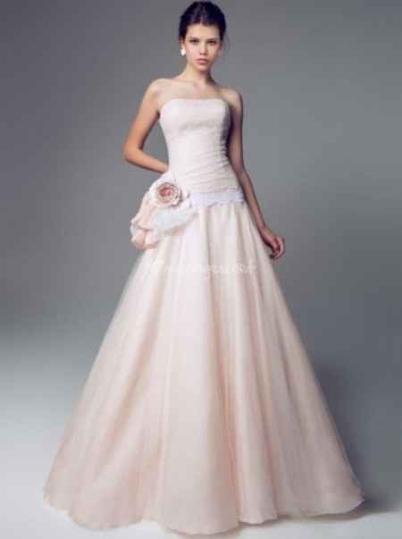 11 robes de mariée roses collections 2014