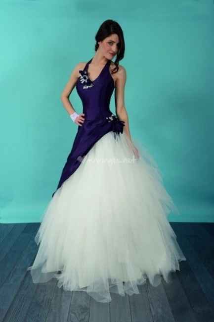 Robes de mariée bleues