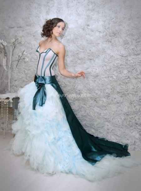 Robes de mariée bleues