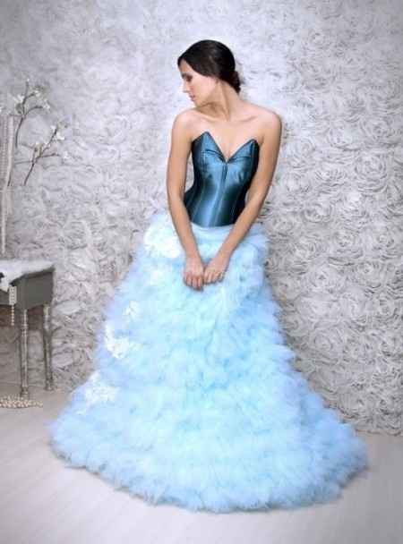 Robes de mariée bleues