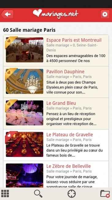 Quelles applis mariage avez-vous sur votre téléphone ?