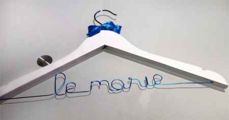 Tutoriel cintre personnalisé de mariage