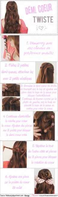 Une coiffure en coeur pour les invitées: FAN OU PAS FAN ??