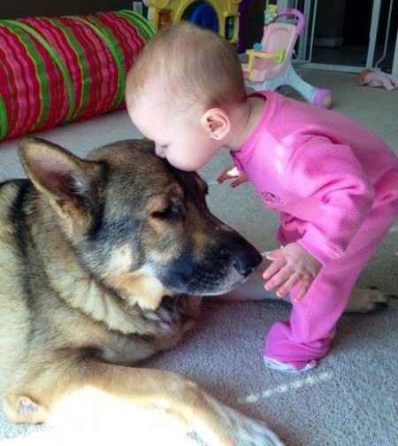 18 photos trop mignonnes d'enfants avec leur chien/chat: votez pour votre préférée !