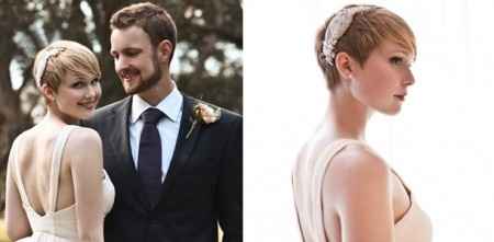 22 coiffures pour mariées aux cheveux courts