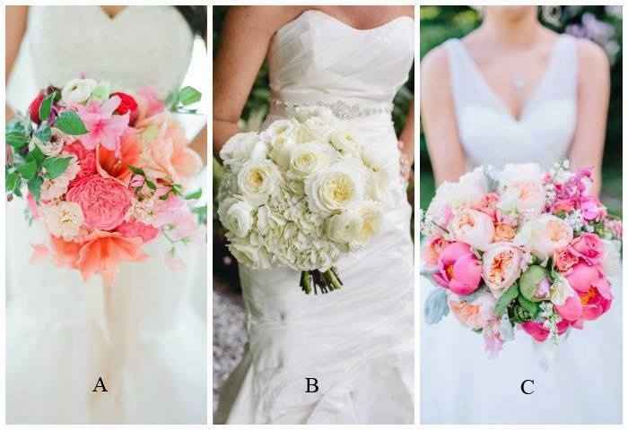 Vous préférez le bouquet A, B ou C ?