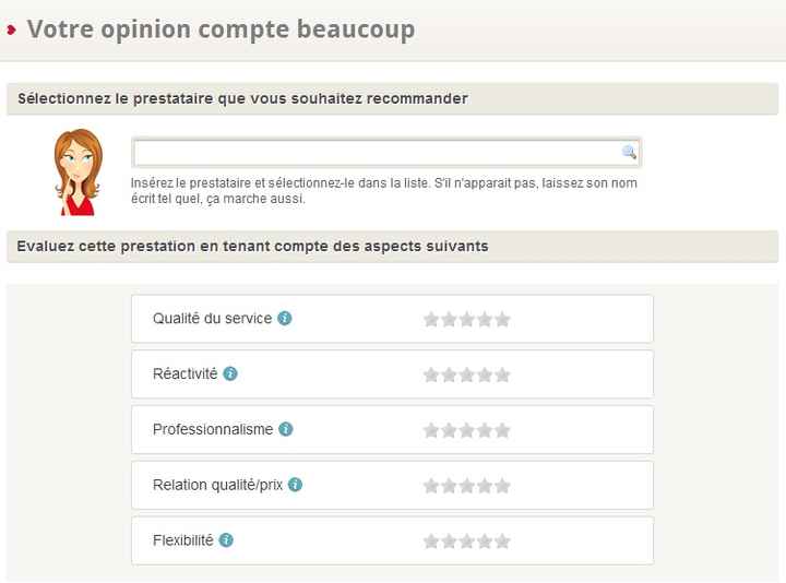 Quels prestataires pouvez-vous recommander ?