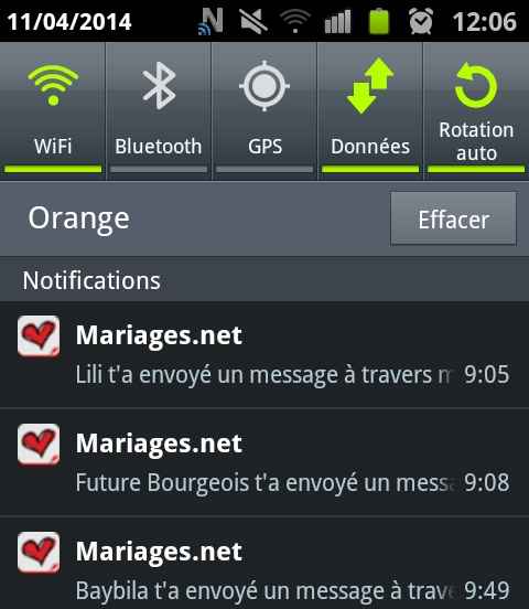 Notification de nouveau message privé sur notre application mobile !