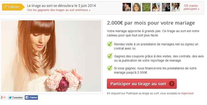 La 2ème édition de notre tirage au sort de 2000 euros est en route jusqu'au 3 juin !
