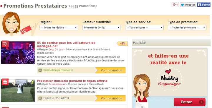 Des promos pour les mariages petit budget !