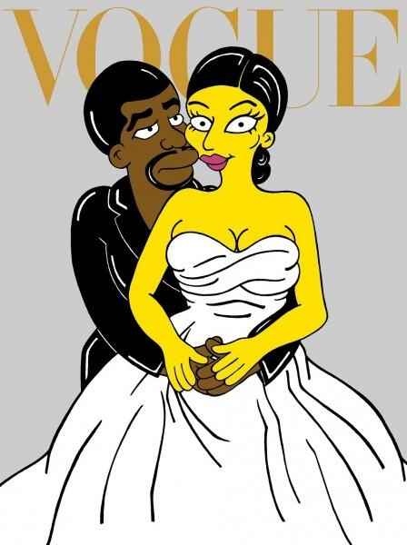 Kim Kardashian et Kanye West "simpsonisés"