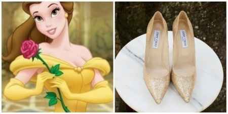 Chaussures de mariée inspirées des princesses Disney