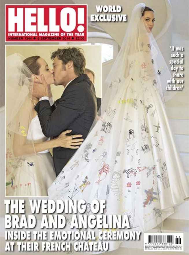 La robe de mariée d'Angelina Jolie