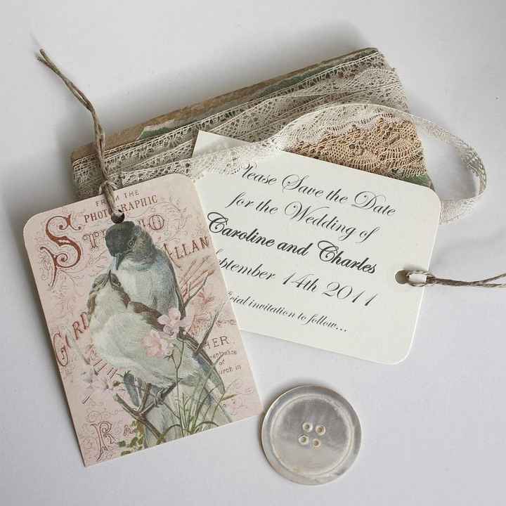 Save the date vintage