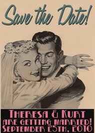 Save the date vintage