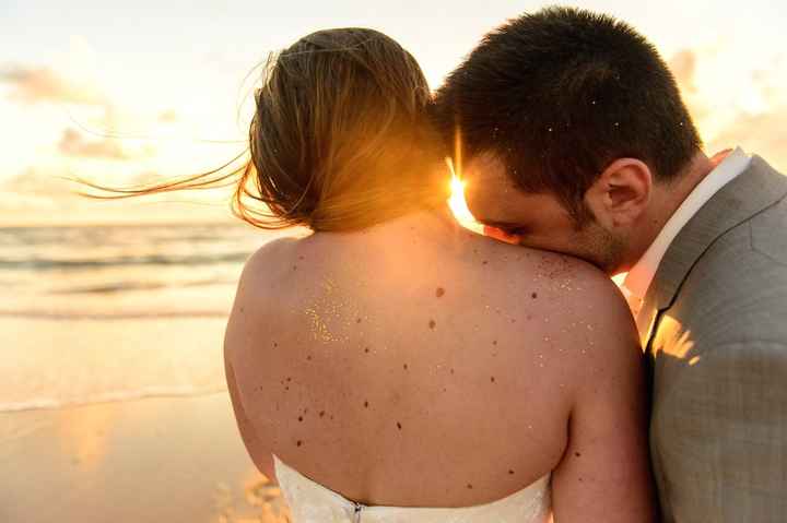 Photos de mariage avec le soleil