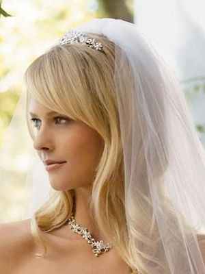 Idée de coiffure de mariée avec voile