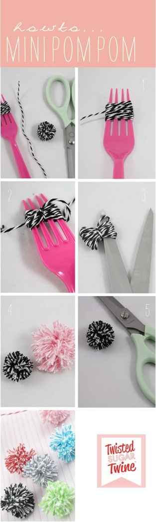 Tutoriel pour faire des petits pompons en laine