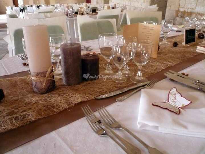 Inspiration déco ivoire et chocolat mariage