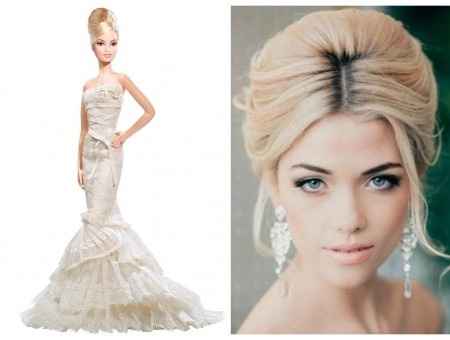 Maquillage de mariée inspiré de Barbie: lequel choisirais-tu ?